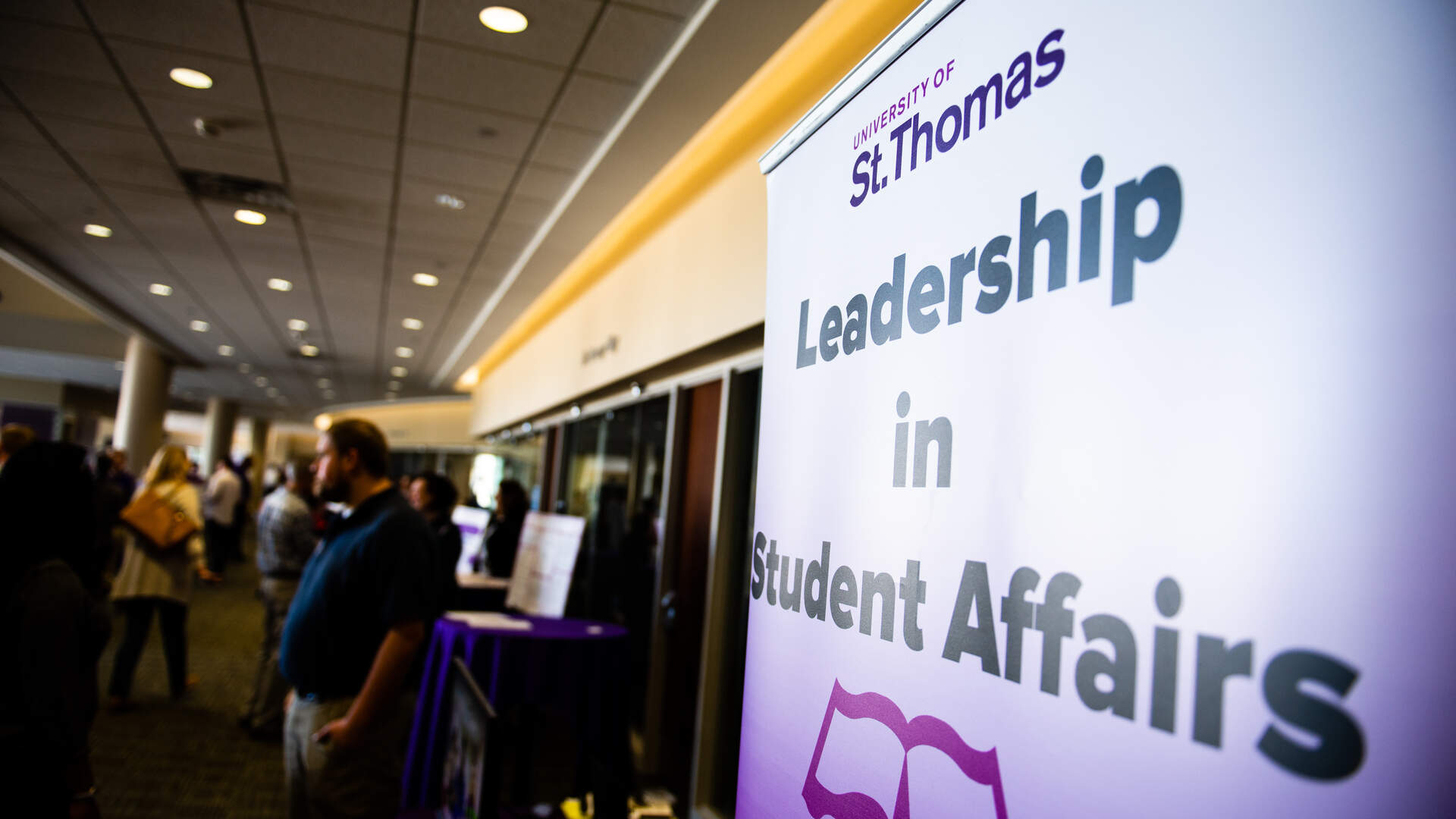 Leadership in Student Affairs banner at conference